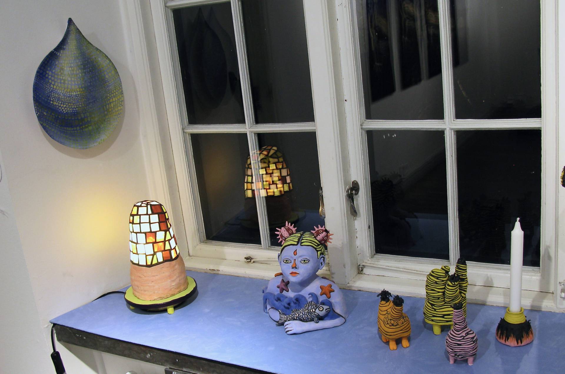 Installation We Are the Waters from solo exhibition Living in Harmony With Nature at Galleri Floras rike, Göteborgs botaniska trädgård, 2023.