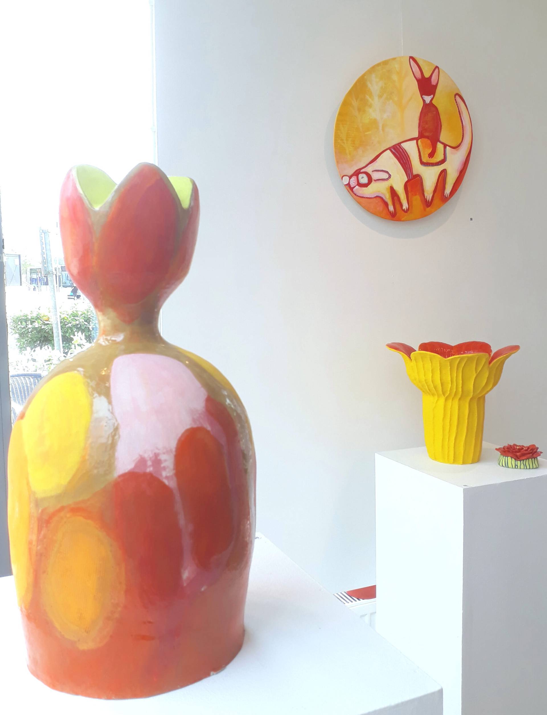 Mina verk på separatutställningen Särlingar på RiverCity Gallery