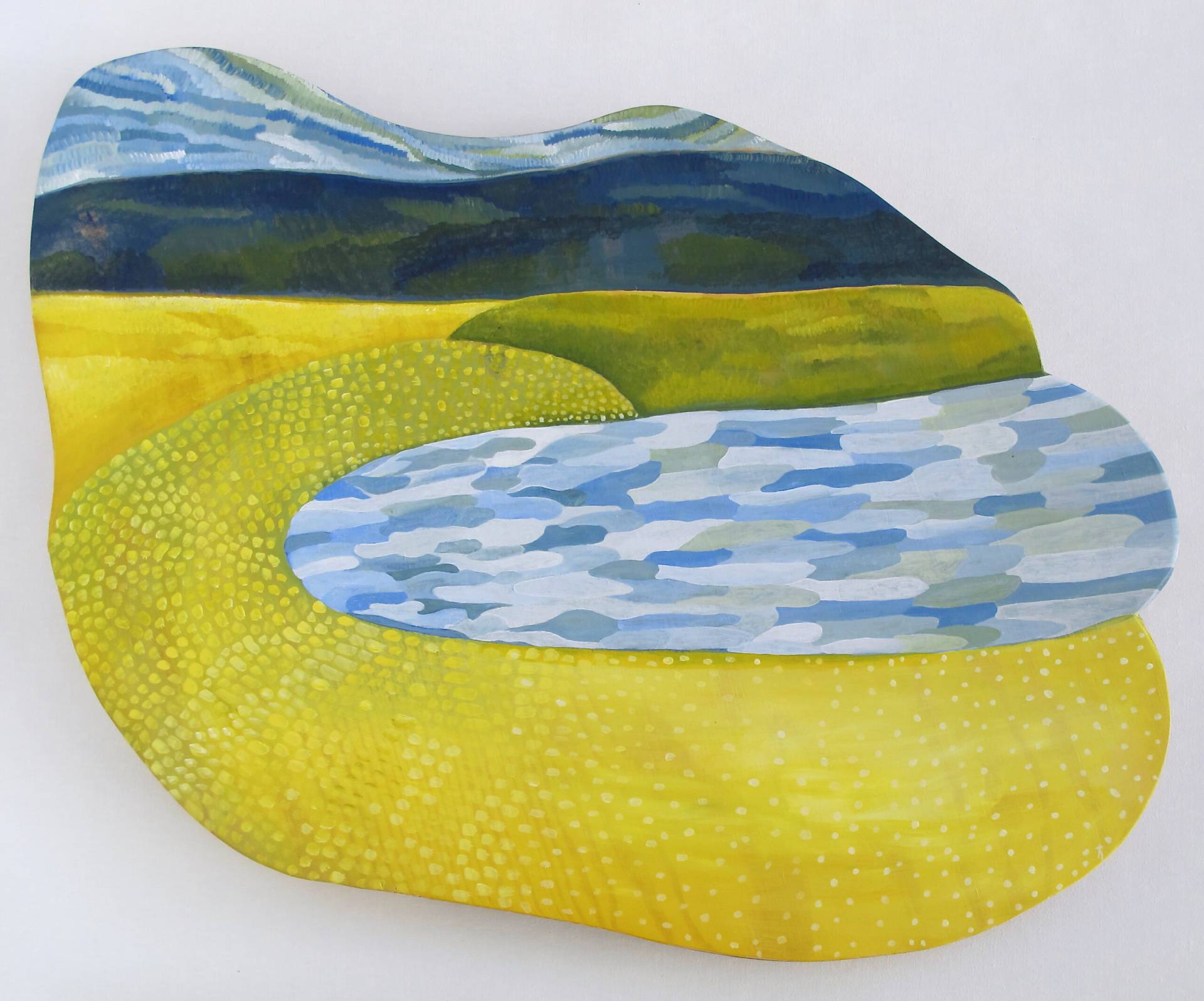 Tavlan Skogen-Ängen-Sjön på RiverCity Gallery, såld till Region Västernorrland